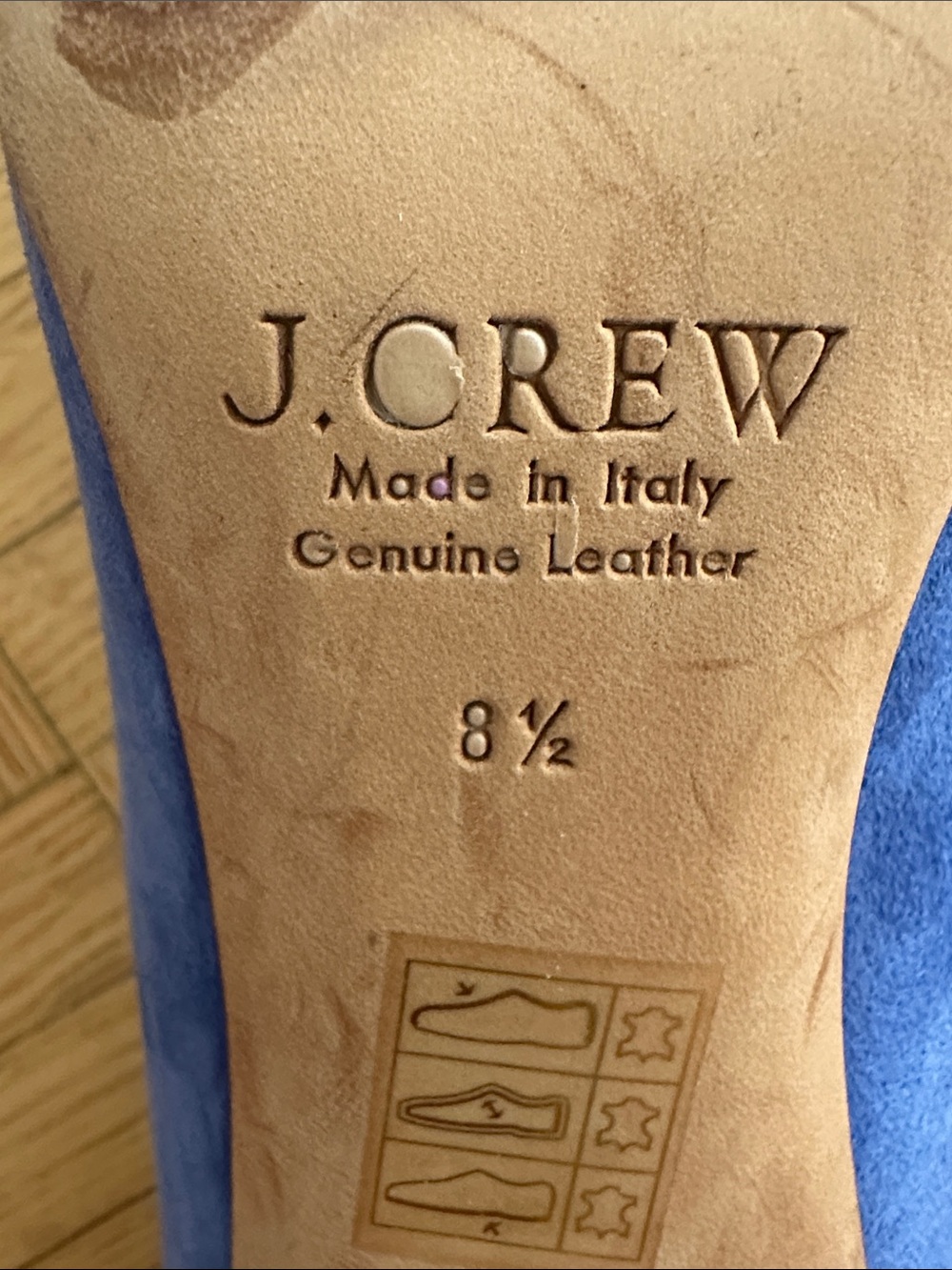 J. Crew Blue Suede Pointed-Toe Pumps - Picture 4 of 4